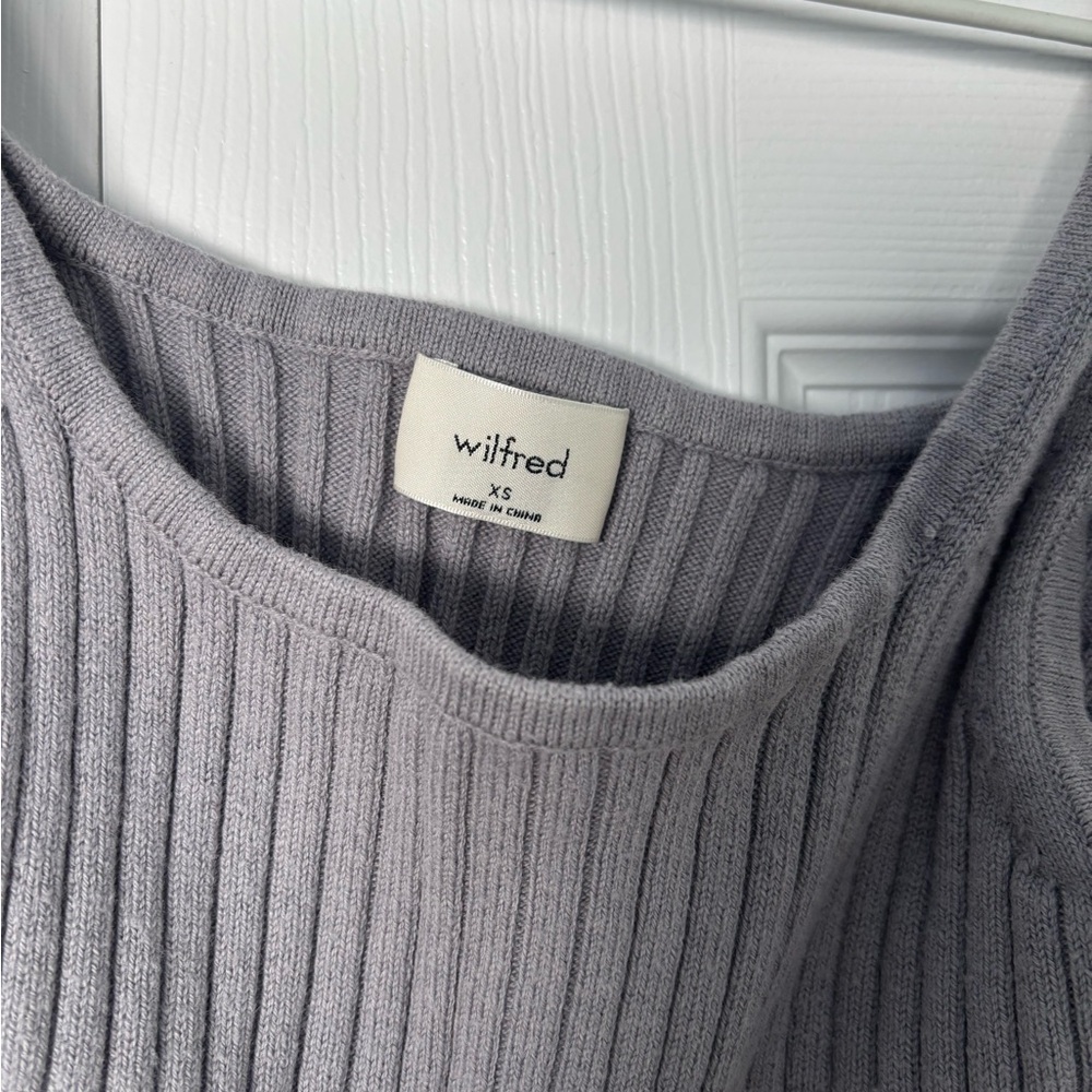 Wilfred Ribbed Crop Tank Top - Picture 3 of 3